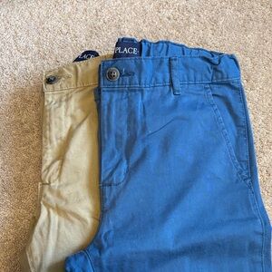 PLACE Two-Tone Blue and Tan Apparel